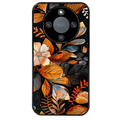 Coque noire taperso pour Magic 5 6 LITE et PRO avec motif fleur automne protection antichoc personnalisée