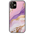 Coque noire taperso pour OPPO A5 PRO 4G et 5G avec motif marbre violet protection antichoc personnalisée