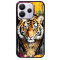 Coque noire taperso pour Redmi Note 14 et PRO PLUS 4G 5G avec motif tigre style hip hop protection antichoc personnalisée