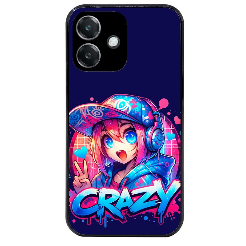 Coque noire taperso pour OPPO A40 avec motif anime crazy protection antichoc personnalisée