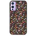 Coque noire taperso pour OnePlus 9 et 9 PRO avec motif petites feurs multicolores protection antichoc personnalisée