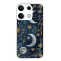 Coque taperso pour POCO M6 PRO 4G avec motif lune astre protection antichoc personnalisée