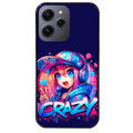 Coque noire taperso pour Redmi 12 4G et 5G avec motif anime crazy protection antichoc personnalisée