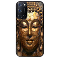 Coque noire taperso pour OPPO Reno 8 LITE avec motif bouddha et mosaique protection antichoc personnalisée