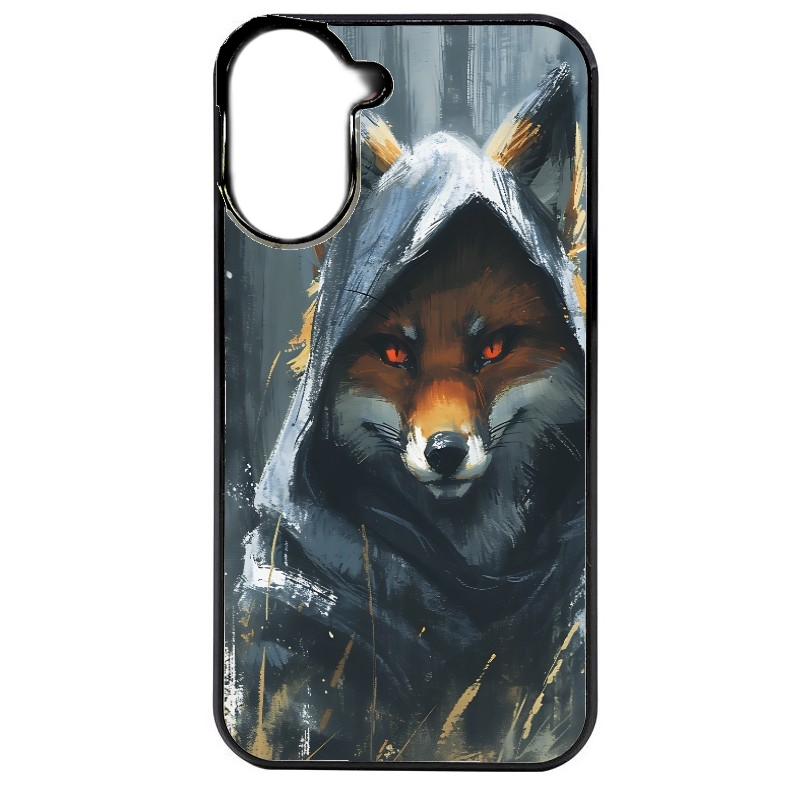 Coque noire taperso pour Redmi A5 4G avec motif renard fox des bois protection antichoc personnalisée