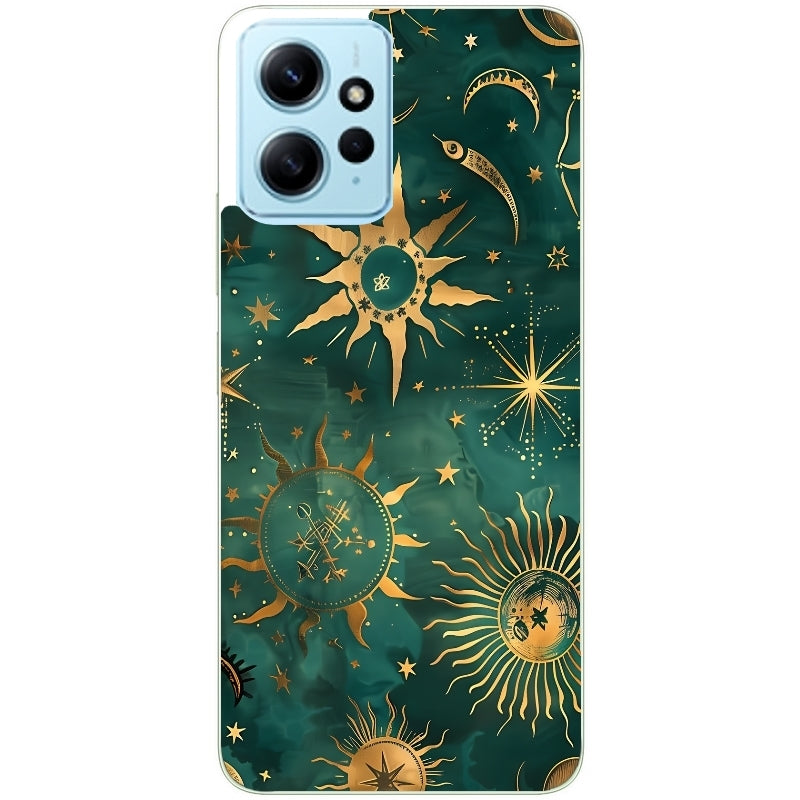 Coque taperso pour Redmi Note 12 4G 5G PRO 4G avec motif lune et astro protection antichoc personnalisée