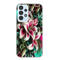 Coque taperso pour Galaxy A13 4G et 5G A23 A53 avec motif leopard hibiscus protection antichoc personnalisée