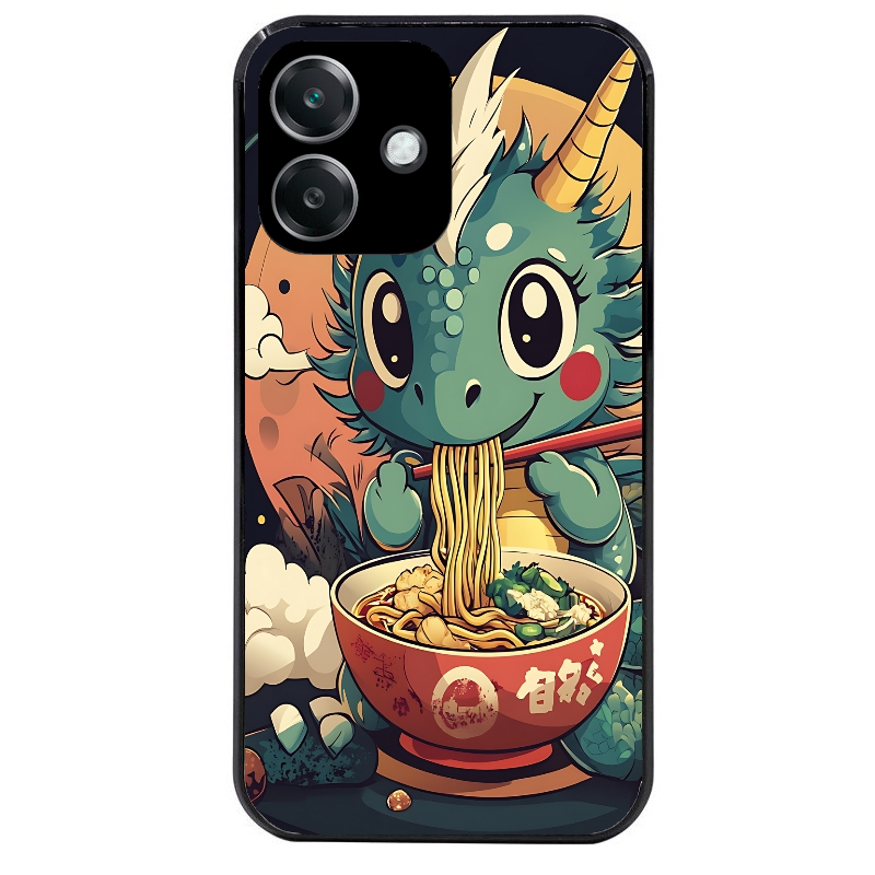 Coque noire taperso pour OPPO A40 avec motif dragon ramen 1 protection antichoc personnalisée