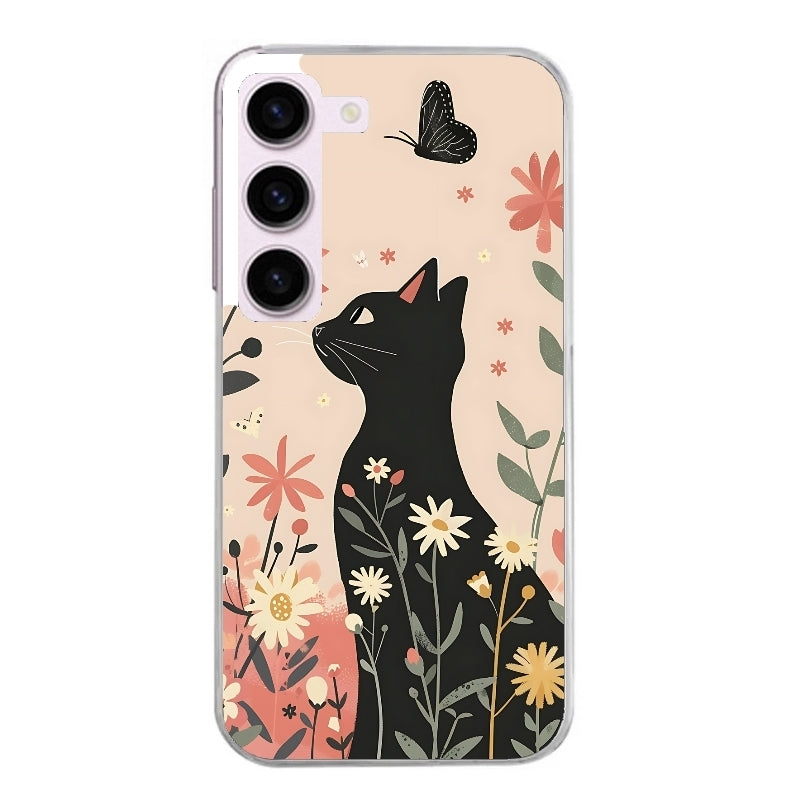 Coque taperso pour Galaxy A13 4G et 5G A23 A53 avec motif chat papillon 1 protection antichoc personnalisée