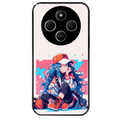 Coque noire taperso pour POCO C75 avec motif anime casquette personnalise protection antichoc personnalisée