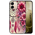 Coque noire taperso pour OPPO A6 A6X 4G et 5G avec motif dreamcatcher et coeur protection antichoc personnalisée