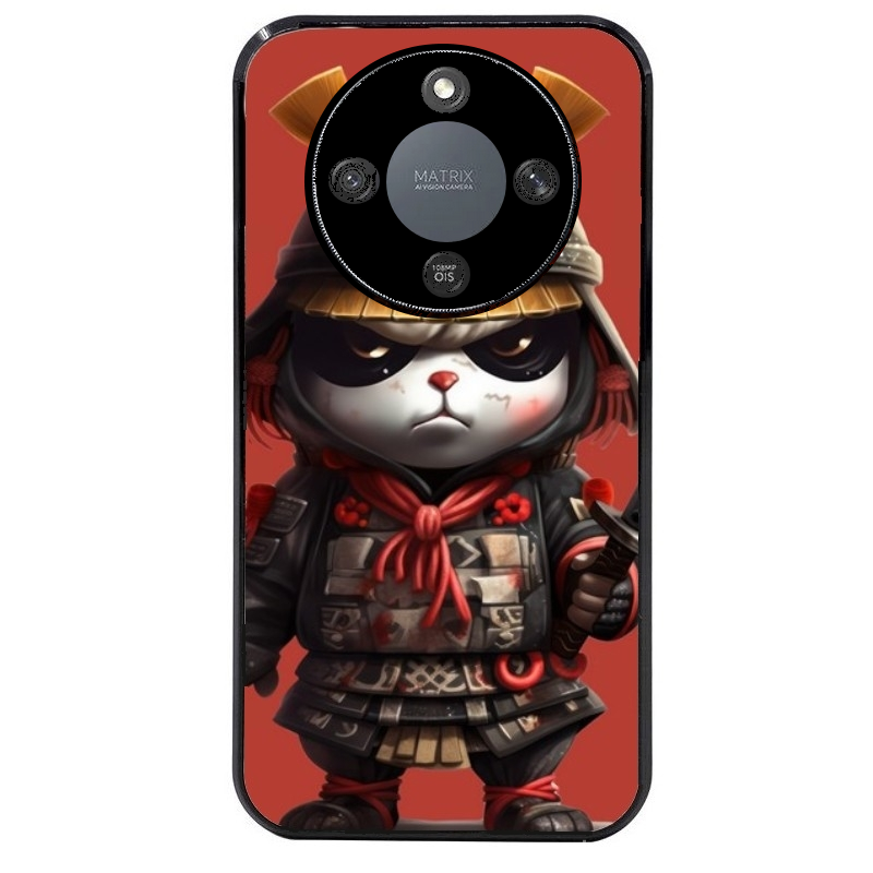Coque noire taperso pour Magic 5 6 LITE et PRO avec motif panda et samourai protection antichoc personnalisée