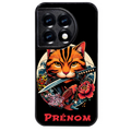 Coque noire taperso pour OnePlus 11 et 12 avec motif chat carpe koii japan personnalise protection antichoc personnalisée