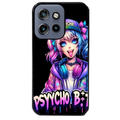 Coque noire taperso pour Moto Edge 60 et Neo Fusion Pro avec motif anime manga et psycho protection antichoc personnalisée