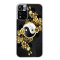 Coque taperso pour Redmi Note 11 4G PRO 5G 11S avec motif yin yang et fleur protection antichoc personnalisée