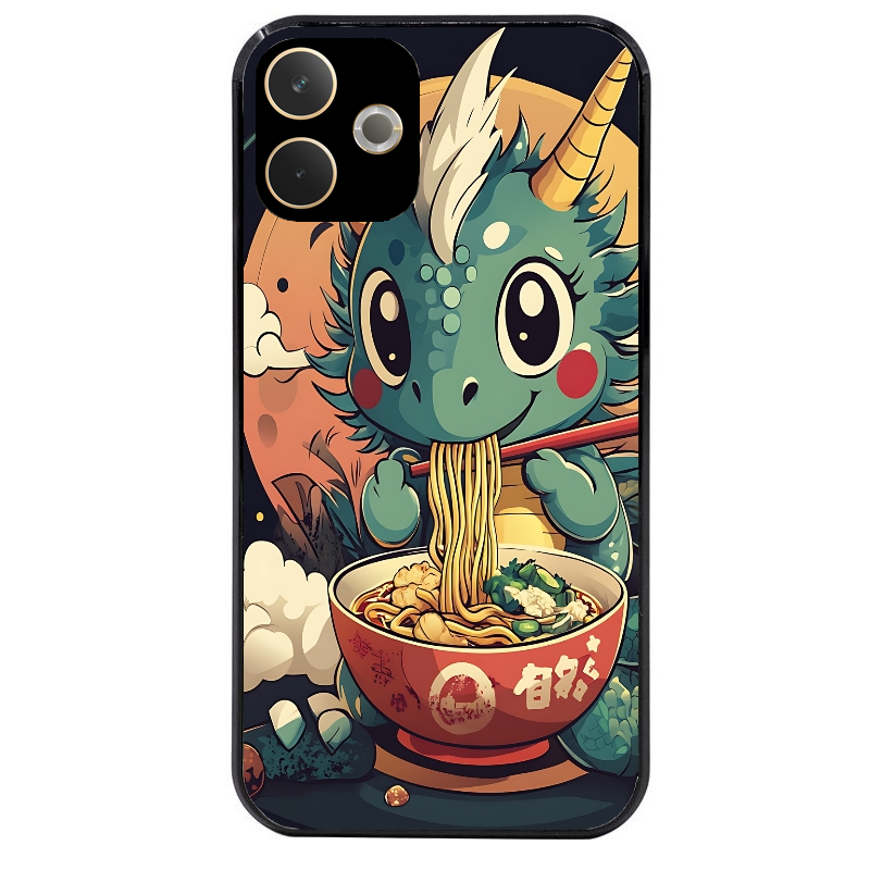 Coque noire taperso pour OPPO A5 PRO 4G et 5G avec motif dragon ramen 1 protection antichoc personnalisée