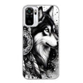 Coque taperso pour Redmi Note 10 4G 5G PRO 10S avec motif loup dreamcatcher protection antichoc personnalisée