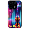 Coque noire taperso pour OnePlus 15 avec motif basket electro personnalisee protection antichoc personnalisée