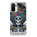 Coque taperso pour Redmi Note 10 4G 5G PRO 10S avec motif tete de mort drama queen protection antichoc personnalisée