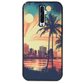 Coque noire taperso pour OPPO Reno 2 et 2Z avec motif hawaii retro protection antichoc personnalisée