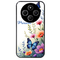 Coque noire taperso pour POCO C75 avec motif papillon prenom personnalisee protection antichoc personnalisée