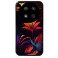 Coque noire taperso pour Magic 7 LITE et PRO avec motif tropical jaune protection antichoc personnalisée