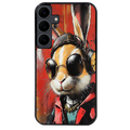 Coque noire taperso pour galaxy A07 A17 A27 A37 A57 avec motif lapin tag protection antichoc personnalisée