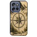 Coque noire taperso pour Moto Edge 60 et Neo Fusion Pro avec motif voyage et boussole protection antichoc personnalisée