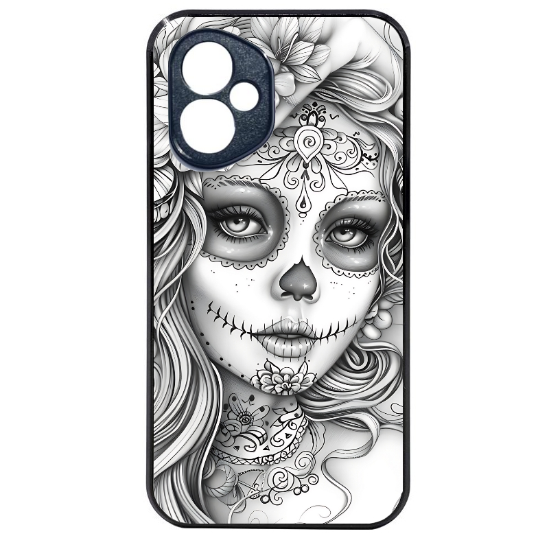 Coque noire taperso pour Honor 400 et Lite Pro Smart avec motif mort calavera tatoo protection antichoc personnalisée