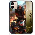 Coque noire taperso pour OPPO A6 A6X 4G et 5G avec motif karting f1 personnalisee protection antichoc personnalisée