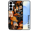 Coque noire taperso pour galaxy S26 et PLUS ULTRA FE avec motif fleur automne protection antichoc personnalisée