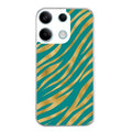 Coque taperso pour POCO M6 PRO 4G avec motif zebre vert protection antichoc personnalisée