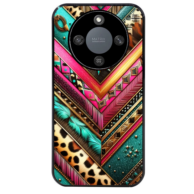 Coque noire taperso pour Magic 5 6 LITE et PRO avec motif chevron texas protection antichoc personnalisée