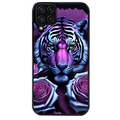 Coque noire taperso pour galaxy A22 A32 A52 A52S 4G 5G  avec motif tigre uv style manga protection antichoc personnalisée