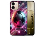 Coque noire taperso pour OPPO A6 A6X 4G et 5G avec motif foot etoile personnalisee protection antichoc personnalisée