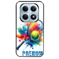 Coque noire taperso pour POCO M8 5G et PRO 5G avec motif tennis raquette personnalisee protection antichoc personnalisée