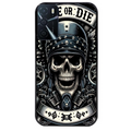 Coque noire taperso pour OPPO A16 et A16S avec motif mort motard protection antichoc personnalisée
