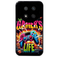 Coque noire taperso pour Magic 7 LITE et PRO avec motif gamer life protection antichoc personnalisée