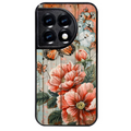 Coque noire taperso pour OnePlus 11 et 12 avec motif bois et papillon 3 protection antichoc personnalisée