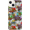 Coque taperso pour Iphone 15 et PRO PLUS PRO MAX avec motif tag et graffiti protection antichoc personnalisée