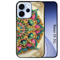 Coque noire taperso pour OPPO Reno 15 et F FS 5G avec motif mandala 3 protection antichoc personnalisée