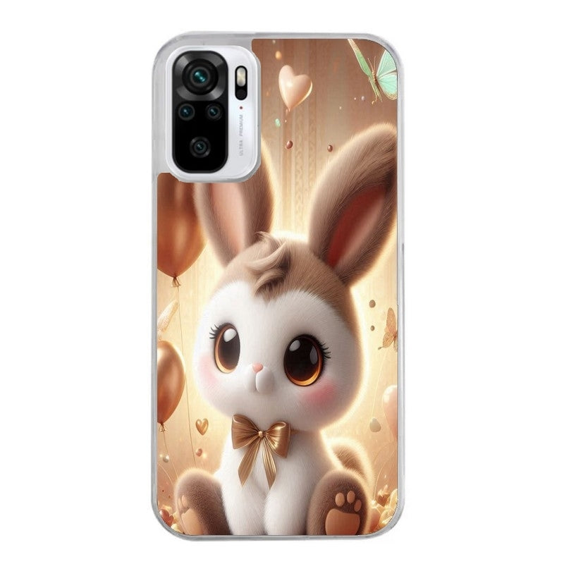 Coque taperso pour Redmi Note 10 4G 5G PRO 10S avec motif lapin ballon protection antichoc personnalisée