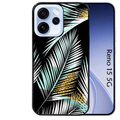 Coque noire taperso pour OPPO Reno 15 et F FS 5G avec motif palmier noir protection antichoc personnalisée