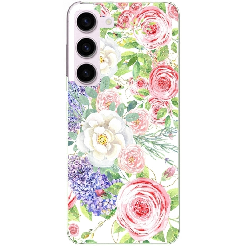 Coque taperso pour Galaxy A13 4G et 5G A23 A53 avec motif fleur couleur pastel protection antichoc personnalisée