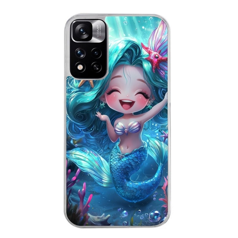 Coque taperso pour Redmi Note 10 4G 5G PRO 10S avec motif sirene style anime protection antichoc personnalisée
