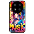 Coque noire taperso pour Magic 7 LITE et PRO avec motif anime manga et music protection antichoc personnalisée