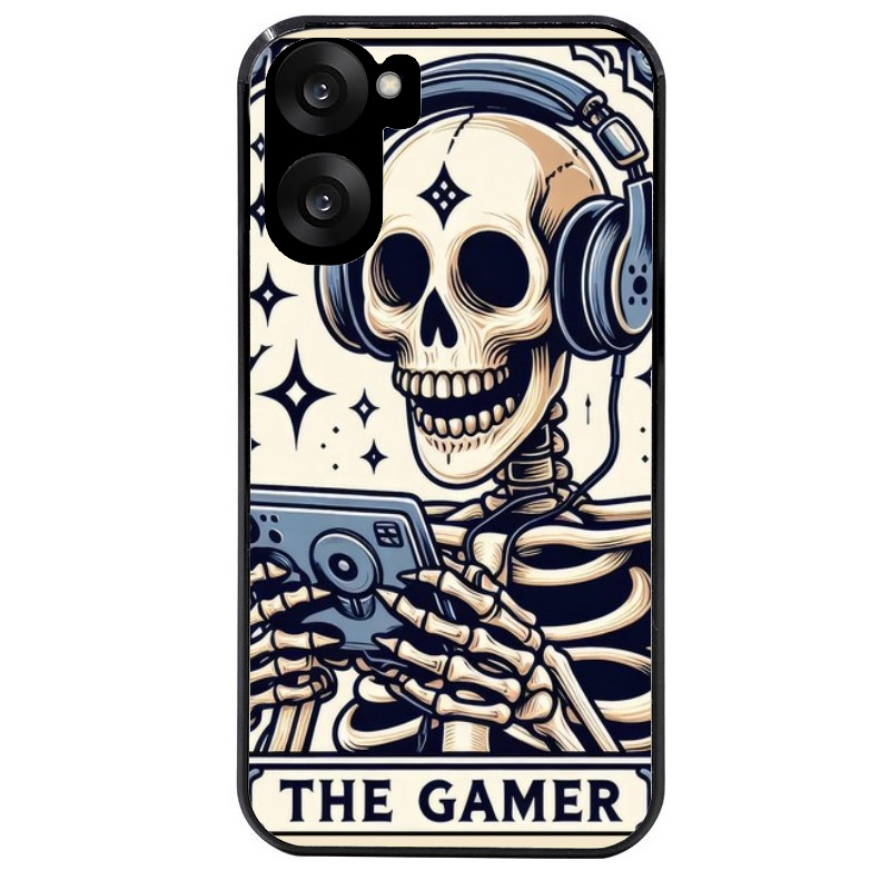 Coque noire taperso pour OnePlus Nord CE5 avec motif mort gamer protection antichoc personnalisée