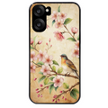 Coque noire taperso pour OnePlus Nord CE5 avec motif fleur et colibri protection antichoc personnalisée