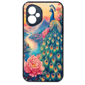 Coque noire taperso pour Honor 400 et Lite Pro Smart avec motif paon japan protection antichoc personnalisée