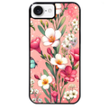 Coque noire taperso pour Iphone 17 17E AIR MAX PRO avec motif fleur rose protection antichoc personnalisée